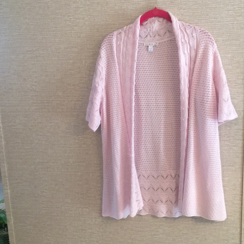 Pink cardigan